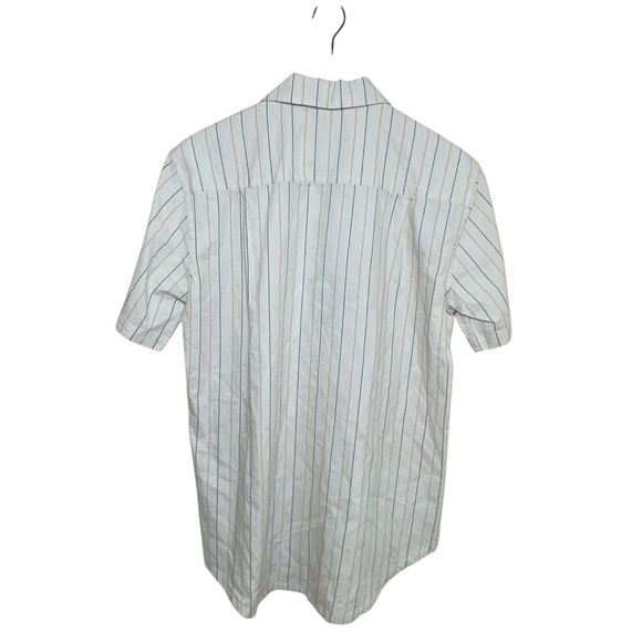 FayetteChill Cream Striped Button Down, M - Picture 2 of 9